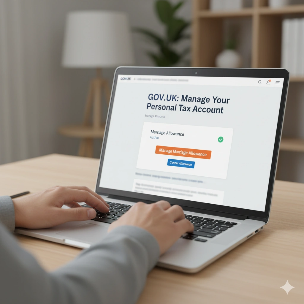 HMRC online portal to cancel marriage allowance.