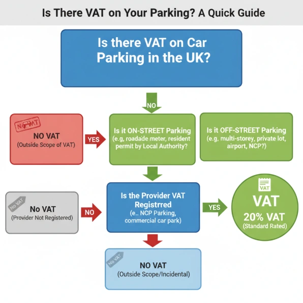 Is there VAT on car parking in the UK?