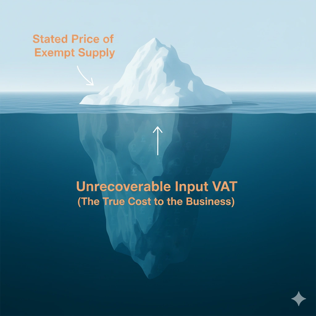 VAT hidden cost example through iceberg.