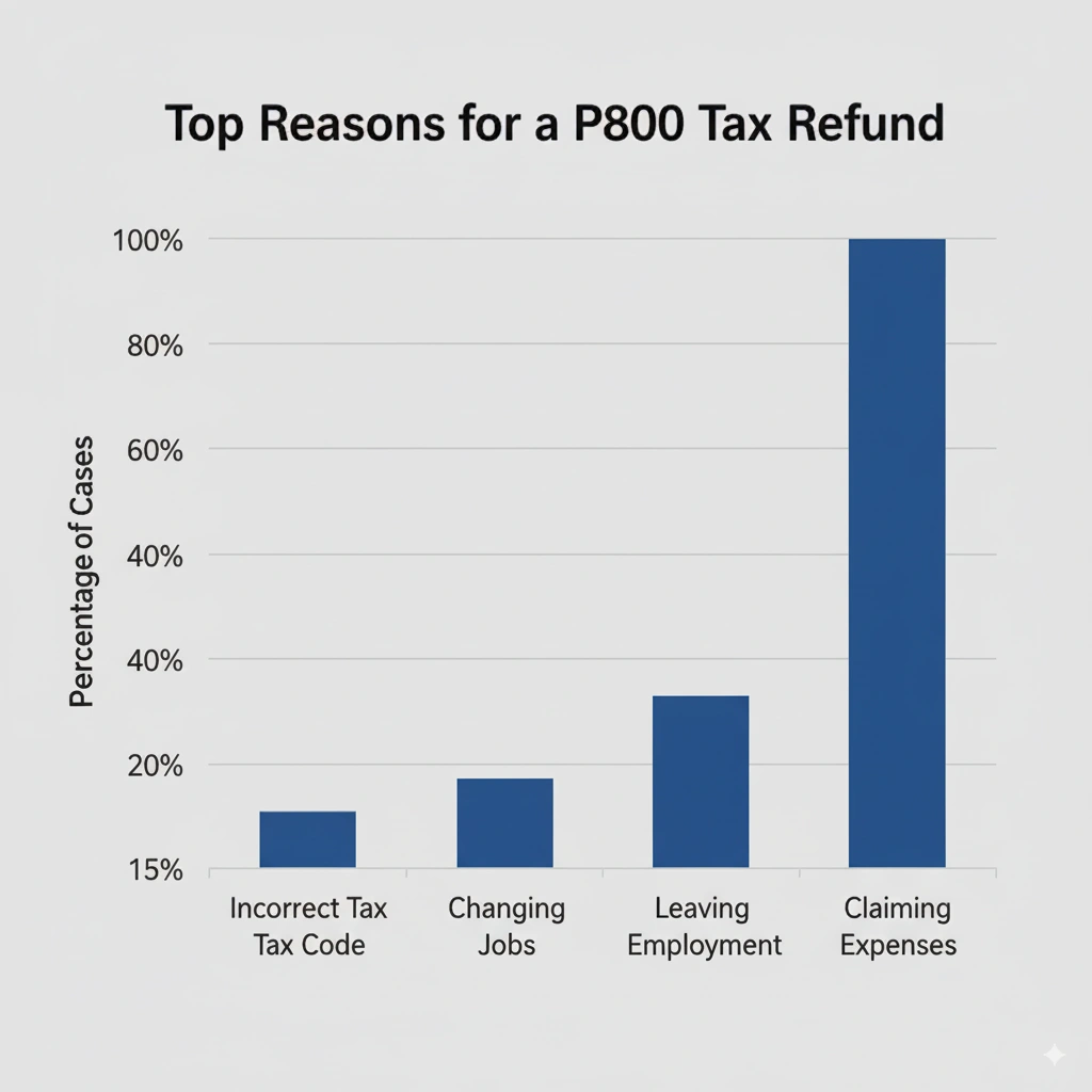 Top reasons for p800 tax refunds in the UK.
