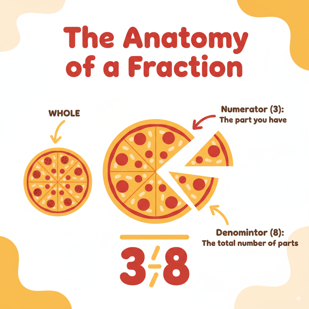 Anatomy of a fraction. What is a fraction?