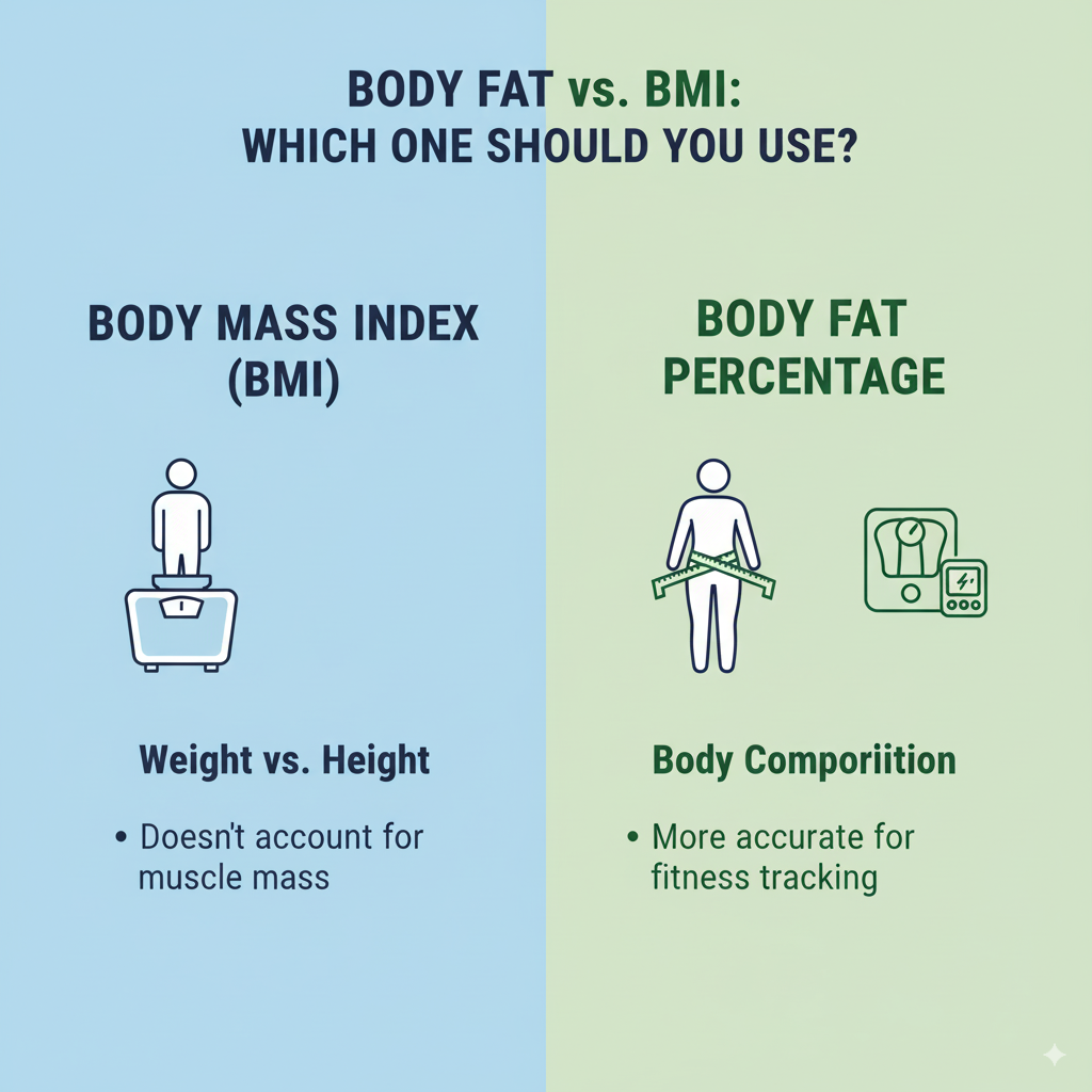 Body Fat vs BMI. What is the difference between both.