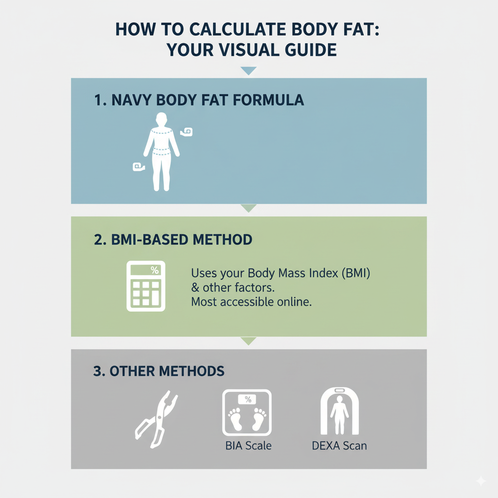How to calculate body fat. A visual guide
