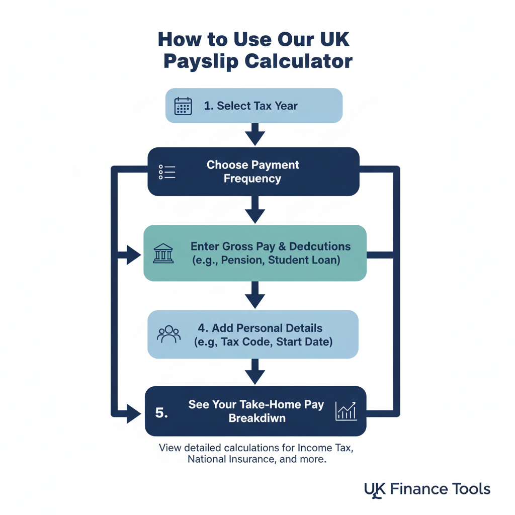 How to use payslip calculator UK.