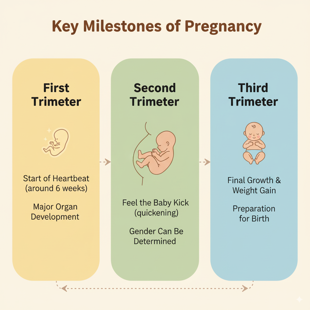 Key milestones of pregnancy explained here.