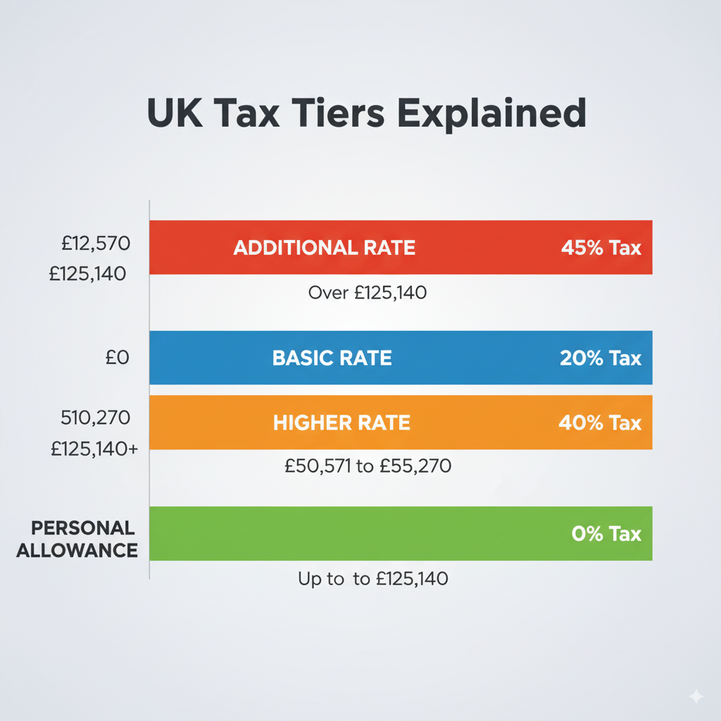 UK tax tiers for 2025
