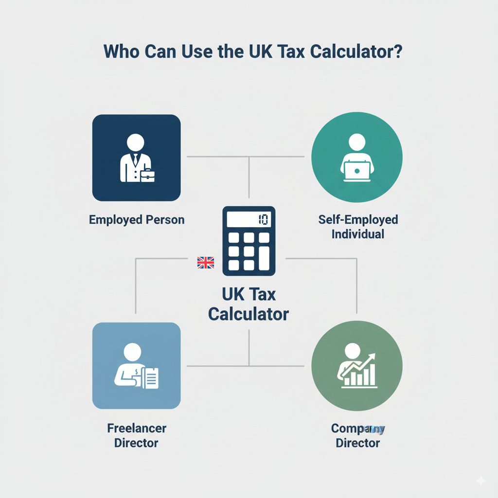 Who can use UK tax calculator 2025 to calculate their take-home income and taxes.